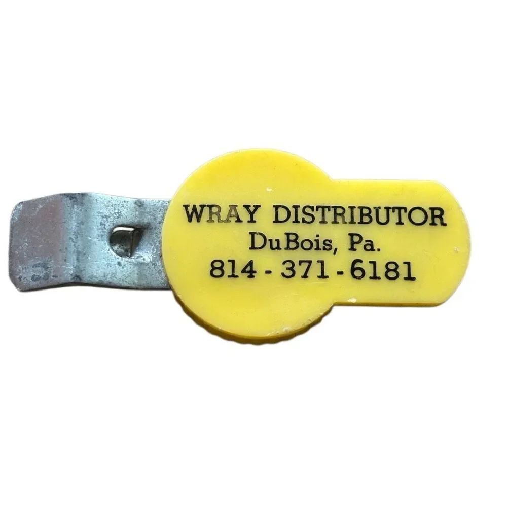 Wray Distributer DuBois Pa Vintage Bottle Opener & Cap